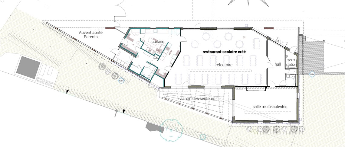 Restaurant scolaire – Salles Classes HQE PEYRILHAC_6